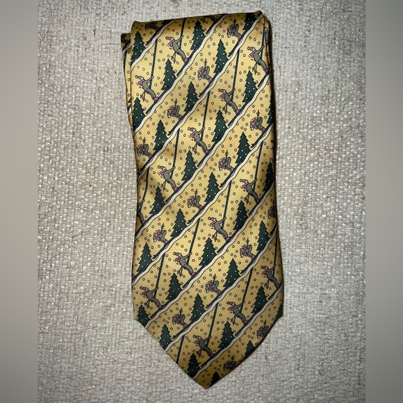 Hermes Other - Hermes Authentic Silk Tie - Winter Ski